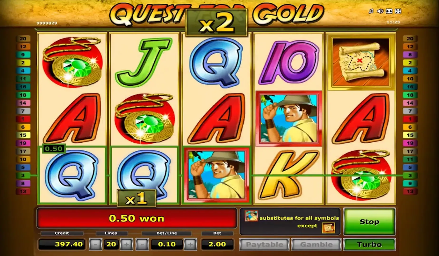 Quest for Gold Spielautomaten Spielen