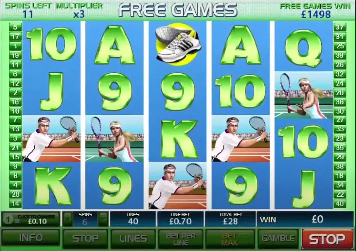 Tennis Stars Spielautomaten Spielen
